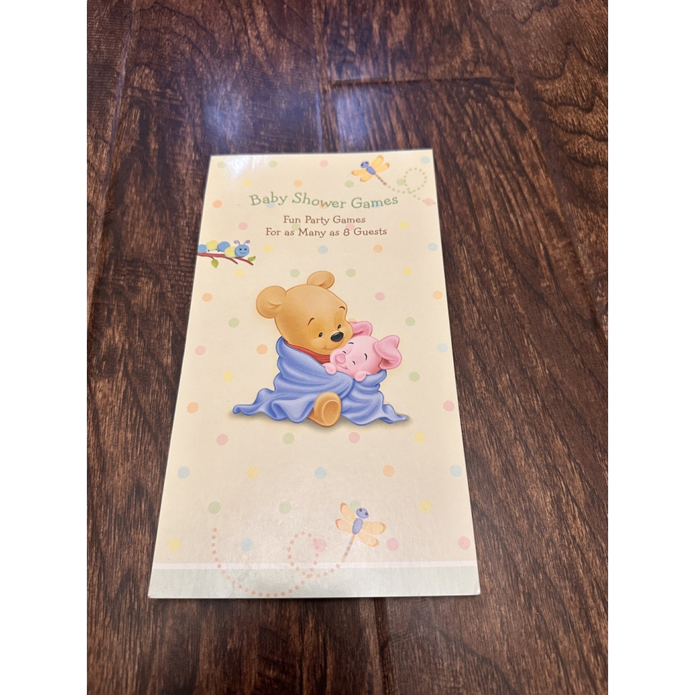 Disney Winnie the Pooh and Pigglet Baby Shower Game Book for 8 guests 21121
